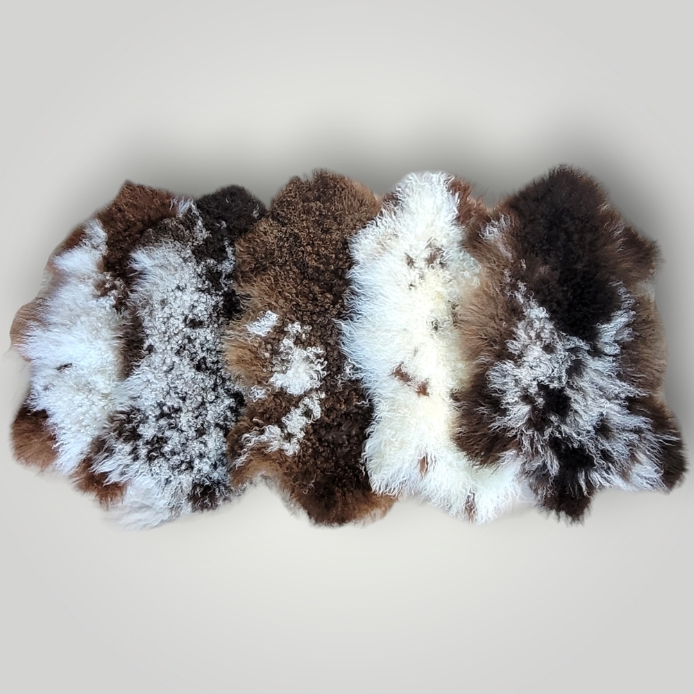 MUST HAVE! Luxury Tibet Mongolian Sheepskin Decorative Throw or Warming Blanket - Picture 14 of 16